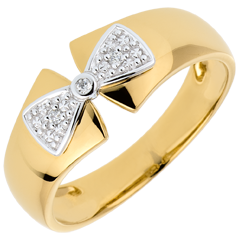 Bague Noeud Amélia or jaune 18 carats