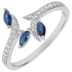 Jardin Enchanté nº 12 - Bague Or blanc 750 ‰ (18 carats)
