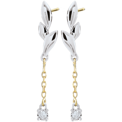 White Gold Diaphanous Earrings - 18 carats