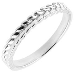 Ring Enchanted Garden - Braid - white gold - 9 carat