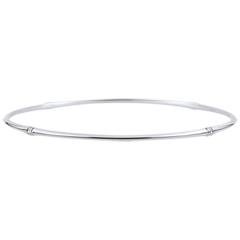 Brăţară fixă Junglă Sacră - diamante - aur alb de 18K