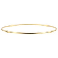 Bracelet Jonc Jungle Sacrée - diamants - or jaune 9 carats