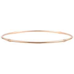 Bracelet Jonc Jungle Sacrée - diamants - or rose 9 carats