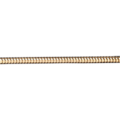 Lanţ Şarpe aur galben de 18K - 45 cm