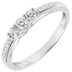 Trilogie Ring Lavia - 18 karaat witgoud