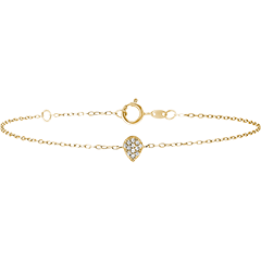 Armband Frisheid - Alphée - 9 karaat geelgoud en diamanten