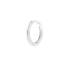 Enkele Creoolse oorring Frisheid - Mix - 9 karaat witgoud