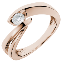 Ring Liefdesnest - Ondine - roségoud - 0.27 karaat - 18 karaat