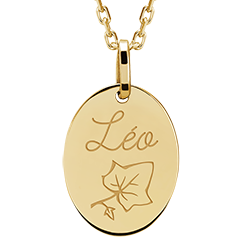 Anhänger oval mit Gravur - Gelbgold, 9 Karat - Kollektion Lovely Yours - Edenly Yours