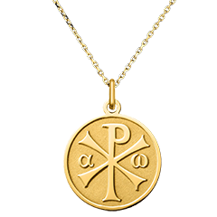 Medalla Cristo Pantocrátor – Oro Amarillo 18 Quilates