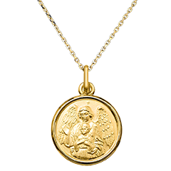 Medalla El Ángel Guardián – Oro Amarillo de 18 Quilates