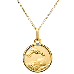 Medalla de Santa Bendición – Oro Amarillo de 18 quilates
