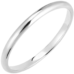 Trouwring Essential 9 karaat witgoud 1,5mm
