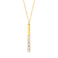 Ondine Necklace – 9k Yellow Gold and Lab-Grown Diamonds