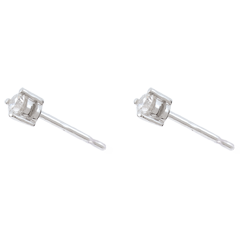 Dormilonas diamante oro blanco 