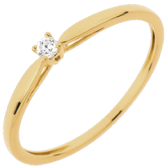 Anillo Solitario caña