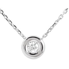 Collar cáliz oro blanco 