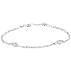 Bracciale Zodiaco - Oro bianco - 18 carati - Diamanti - 0.19 carati