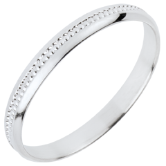 Fede nuziale - Dolce Equilibrio - Oro bianco - 18 carati