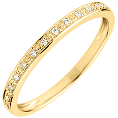 Diamond Flashes Wedding Ring - 9 carats