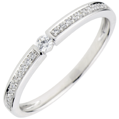 Ring Ultima - Diamant 0.05 karaat - 9 karaat witgoud