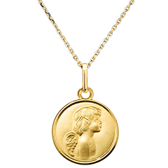 Médaille Ange de Lumière – Or Jaune 18 carats
