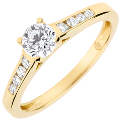 Verlovingsring Solitaire Altesse - Diamant 0.4 karaat - 18 karaat geelgoud