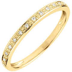 Diamond Flashes Wedding Ring - 18 carats