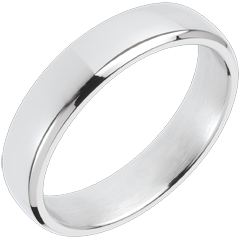White Gold Squared Wedding Ring