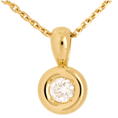 Chalice drop pendant yellow gold - 0.28 carat