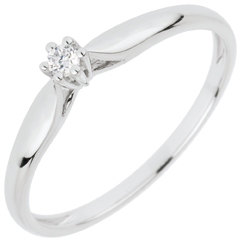 Solitaire Ring Sprig 6 prong diamond