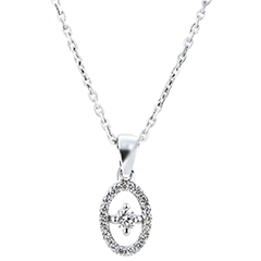 Pendentif Abondance - Petite Pampille - or blanc 18 carats