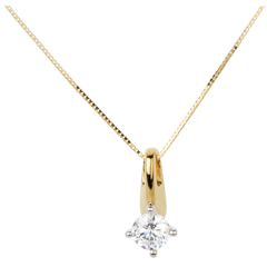 Pendentif Mon étoile - 0.51 carat - or jaune 18 carats