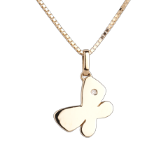 Mon petit papillon - grand modèle - or jaune 18 carats