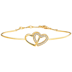 Précieux Secret nº 3 - Bracelet jonc Or jaune 9 carats