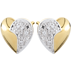 Undulating Heart-shaped Earrings