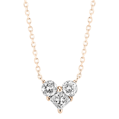 Précieux Secret Necklace - Lovely - 18 karat rose gold and diamonds