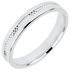 Alianza Julia - oro blanco 18 quilates