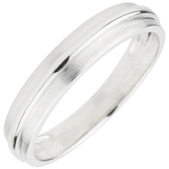 Alianza Helios oro blanco 9 quilates 