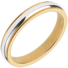 Alliance Henri - or blanc et or jaune 18 carats