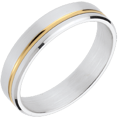 Alliance Emmanuel - or blanc et or jaune 18 carats