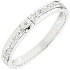 Anneau diamanté Mille Merveilles - or blanc 18 carats