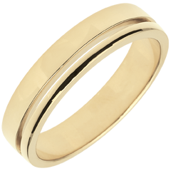 Yellow Gold Olympia Wedding Band - Medium Model - 18 carats