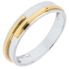 Alliance Titan 2 ors - or blanc et or jaune 9 carats