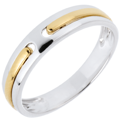 Promise Wedding Ring - all gold - two golds - 18 carat