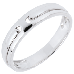 Promise Wedding Ring - all gold - White gold - 9 carats