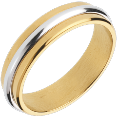 Alliance Victor - or blanc et or jaune 18 carats