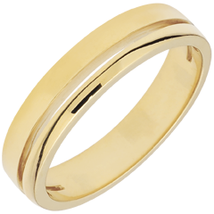 Yellow Gold Olympia Wedding Band - Small Model
