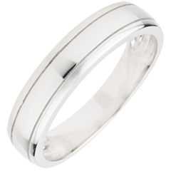Wedding Ring Horizon - White gold