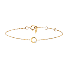 Pulsera Solina – Oro amarillo de 9 quilates y diamante sintético
